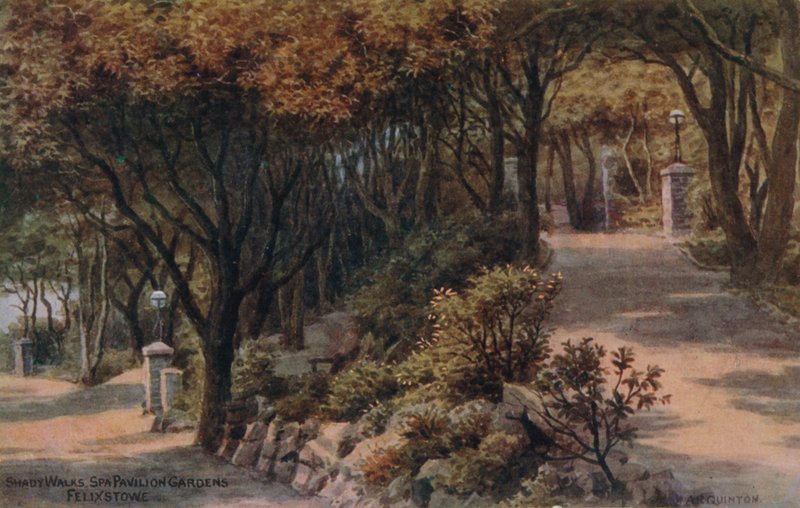 Shady Walks, Spa Pavilion Gardens, Felixstowe af Alfred Robert Quinton