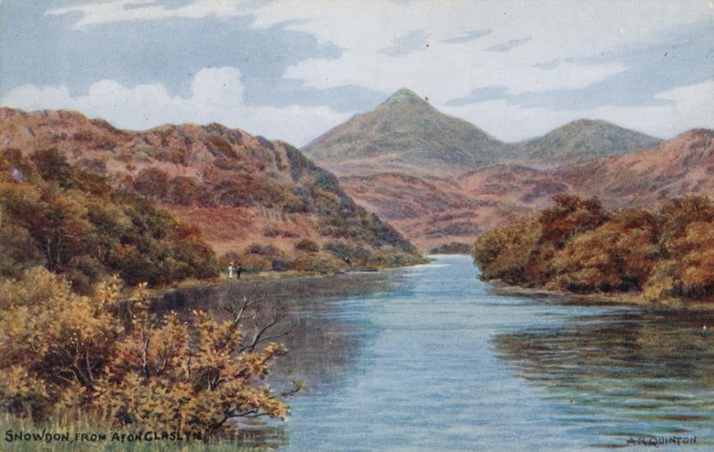 Snowdon, fra Afon Claslyn af Alfred Robert Quinton
