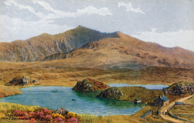 Snowdon fra Llyn. Dywarchen af Alfred Robert Quinton