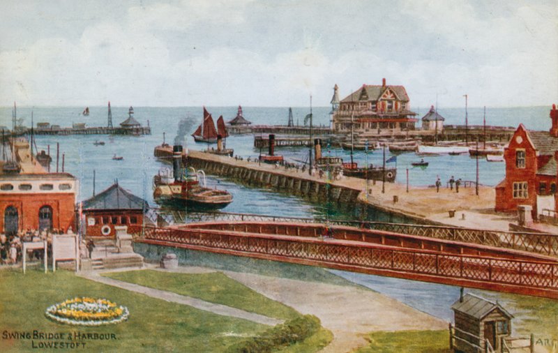 Svingbro og Havn, Lowestoft af Alfred Robert Quinton