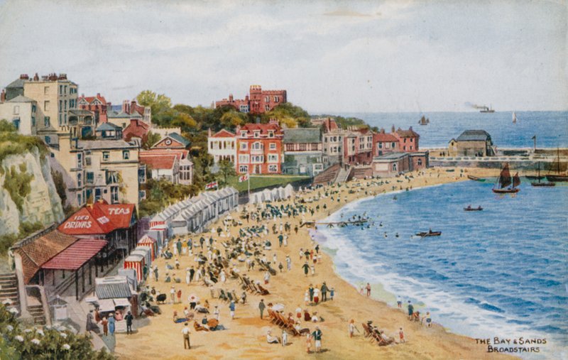 The Bay and Sands, Broadstairs af Alfred Robert Quinton