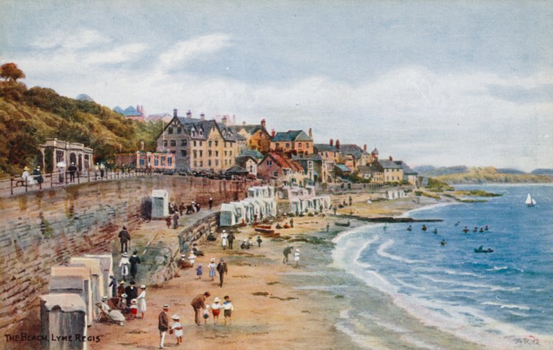 Stranden, Lyme Regis af Alfred Robert Quinton