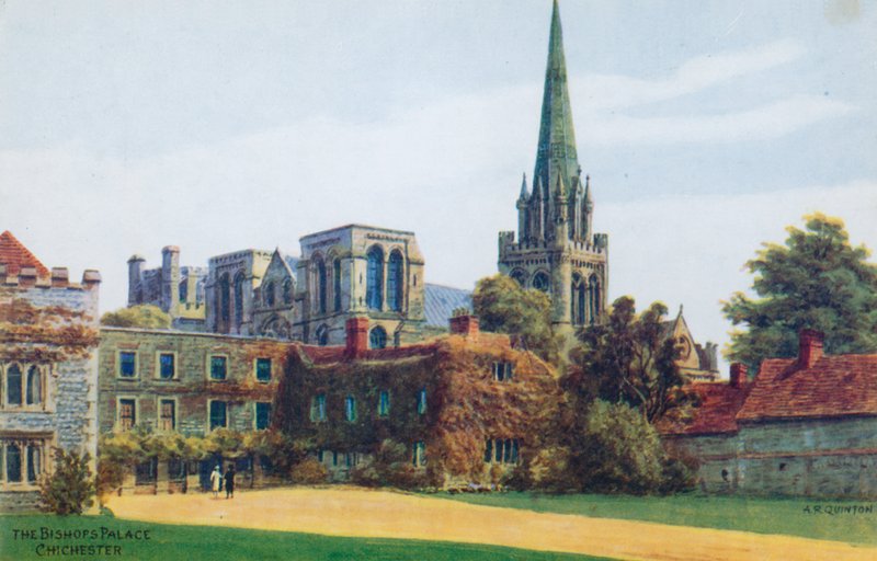 Bishops Palace, Chichester af Alfred Robert Quinton