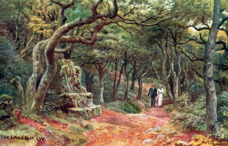 Jordskred, Isle of Wight af Alfred Robert Quinton