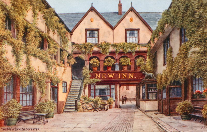 The New Inn, Gloucester af Alfred Robert Quinton