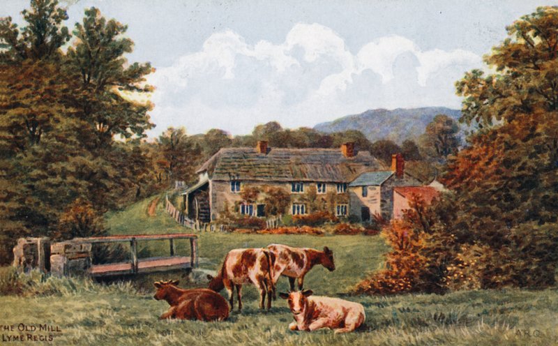 The Old Mill, Lyme Regis af Alfred Robert Quinton