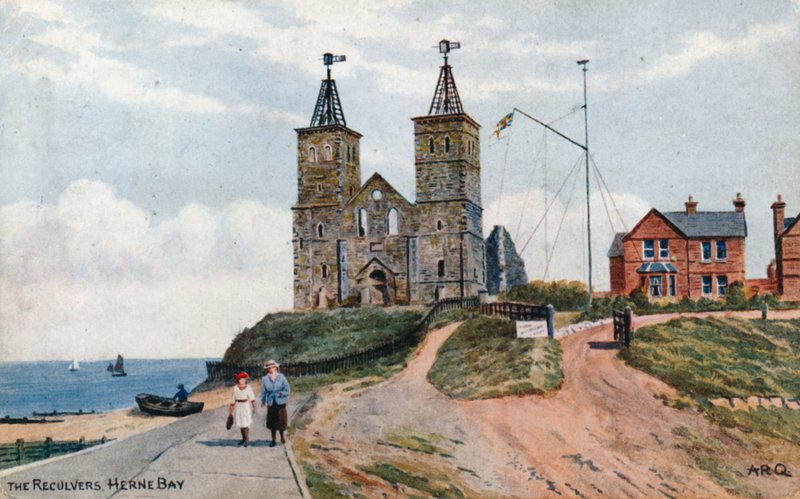 The Reculvers, Herne Bay af Alfred Robert Quinton