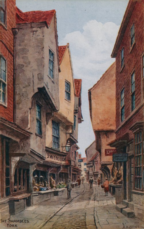 The Shambles, York af Alfred Robert Quinton