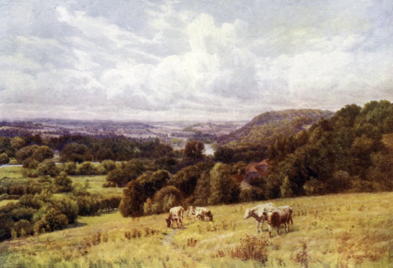 Themsen Valley fra Hennerton, Henley af Alfred Robert Quinton