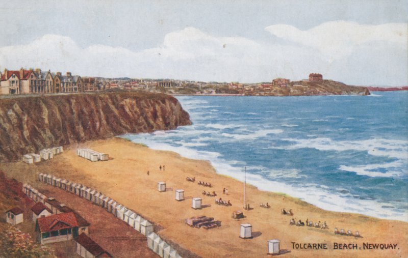 Tolcarne Beach, Newquay af Alfred Robert Quinton