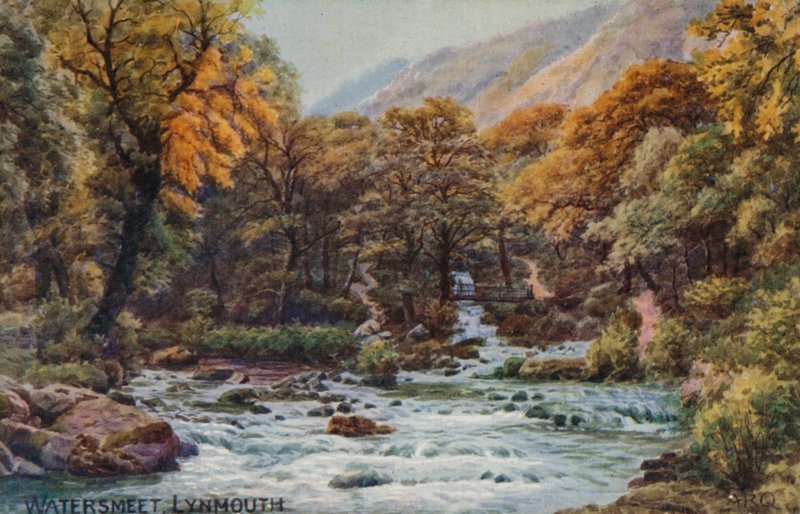 Watersmeet, Lynmouth af Alfred Robert Quinton