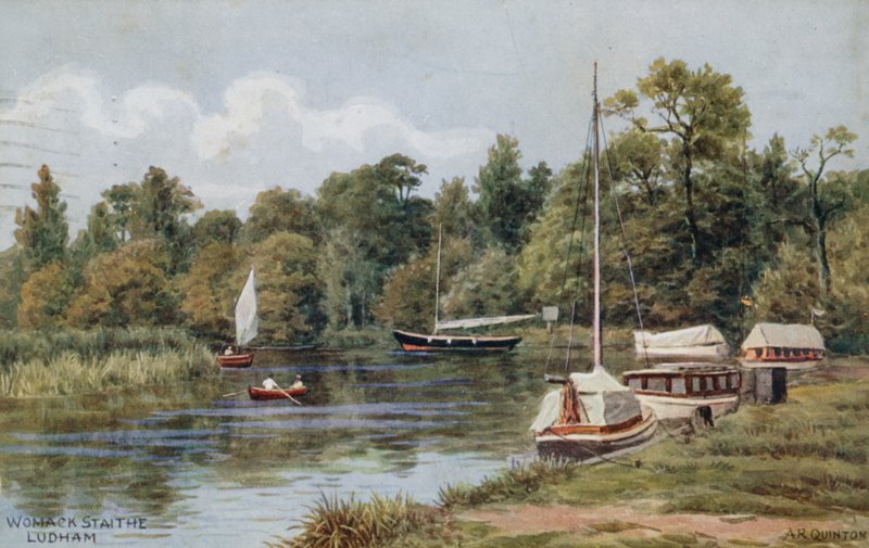 Womack Staithe, Ludham af Alfred Robert Quinton