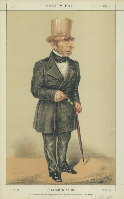 Sir John Pakington af Alfred Thompson