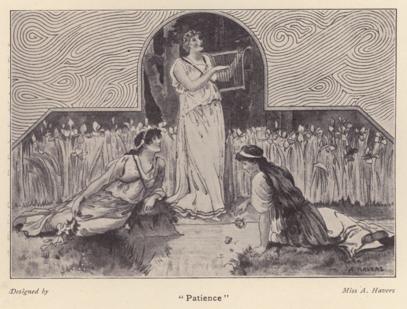 "Tålmodighed" (litho) af Alice Havers