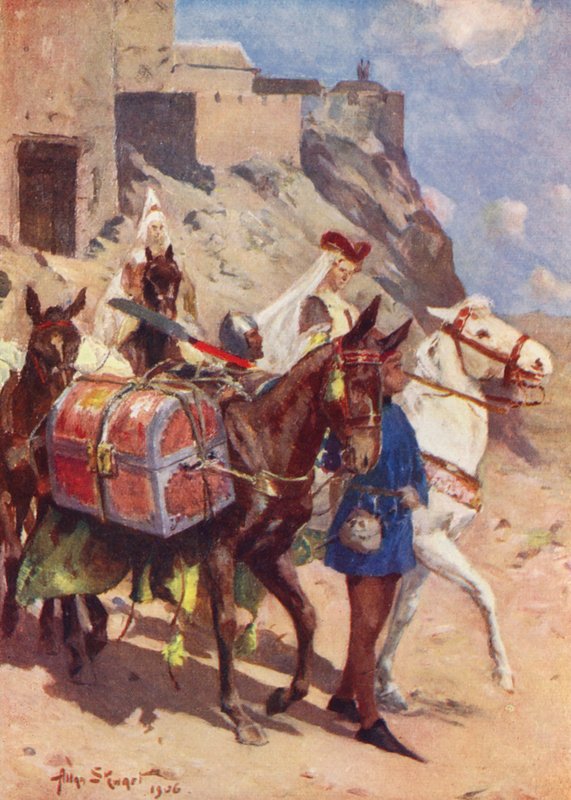 En mors strategi (farvelitografi) af Allan Stewart
