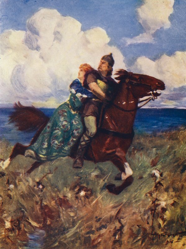 Slaget om fuglene (farvelitografi) af Allan Stewart