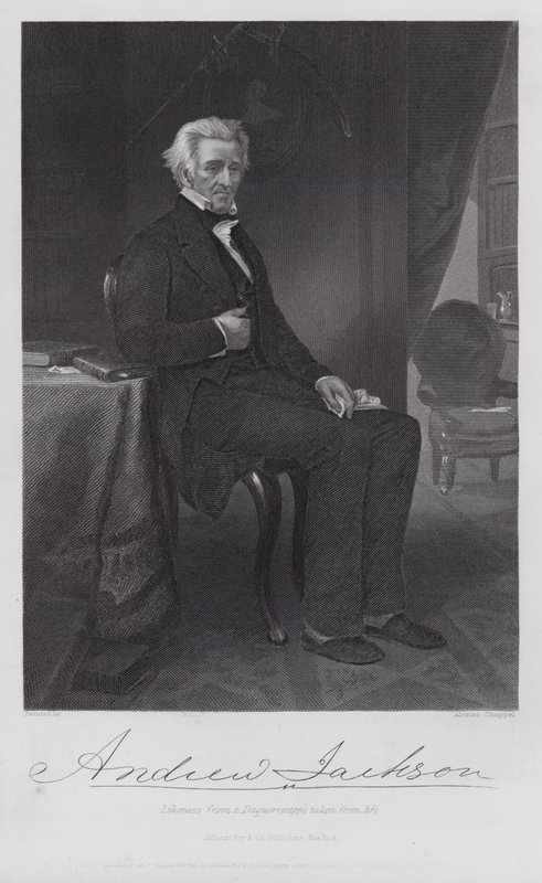 Andrew Jackson (gravering) af Alonzo (after) Chappel
