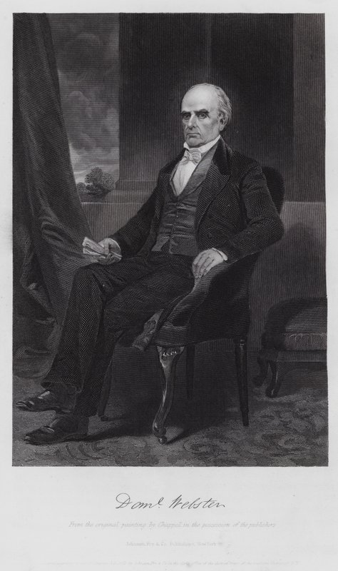 Daniel Webster (gravering) af Alonzo (after) Chappel