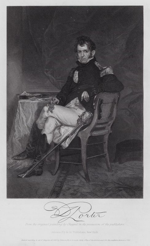 David Porter (gravering) af Alonzo (after) Chappel