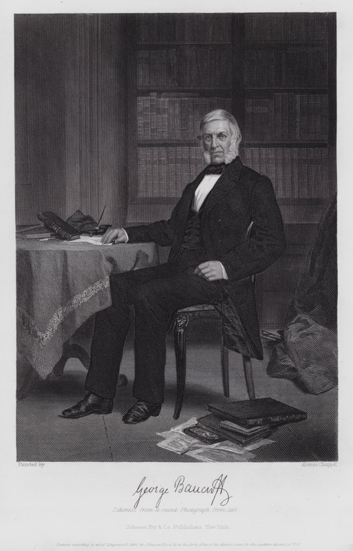 George Bancroft (gravering) af Alonzo (after) Chappel