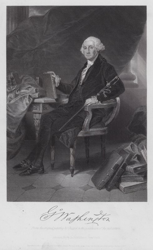 George Washington (gravering) af Alonzo (after) Chappel
