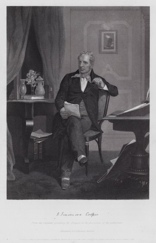 James Fenimore Cooper (gravering) af Alonzo (after) Chappel