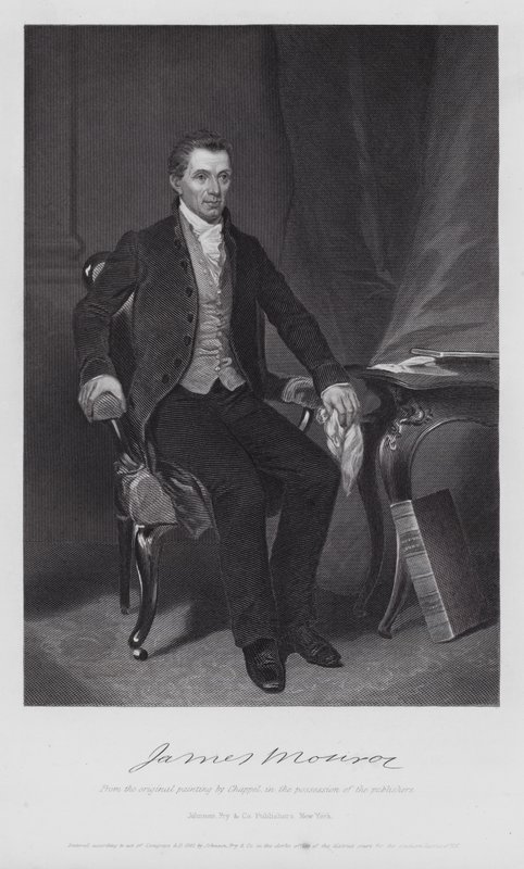 James Monroe (gravering) af Alonzo (after) Chappel