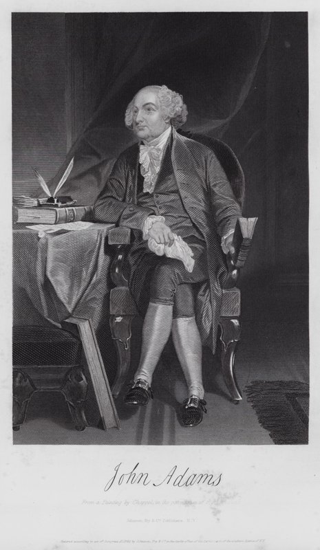 John Adams (gravering) af Alonzo (after) Chappel