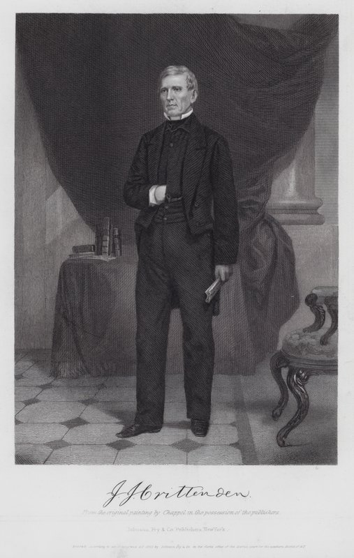 John J Crittenden (gravering) af Alonzo (after) Chappel