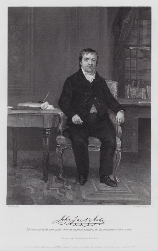 John Jacob Astor (gravering) af Alonzo (after) Chappel