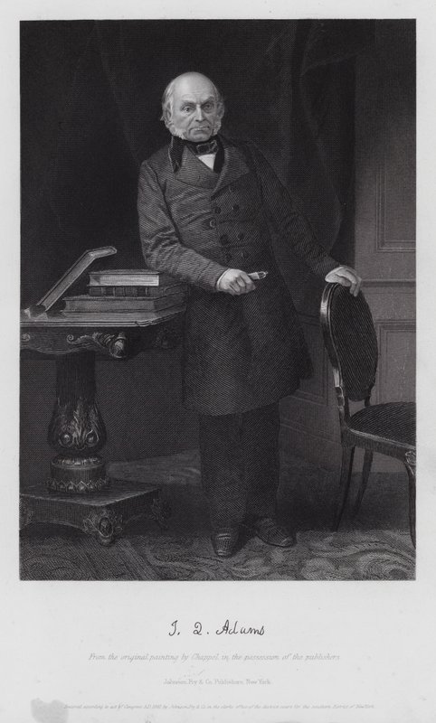 John Quincy Adams (gravering) af Alonzo (after) Chappel