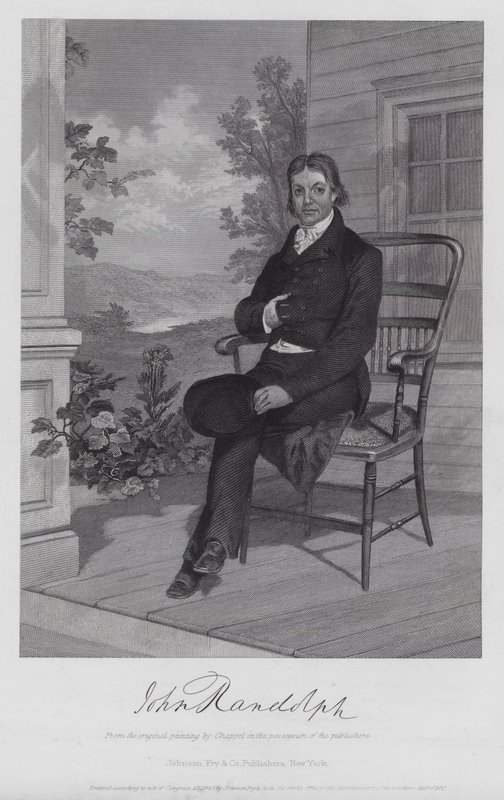 John Randolph (gravering) af Alonzo (after) Chappel