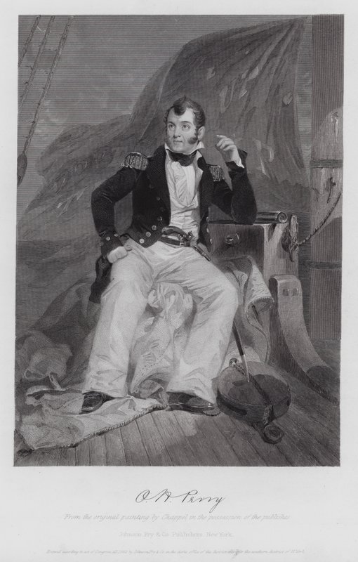 Oliver Hazard Perry (gravering) af Alonzo (after) Chappel