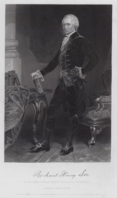 Richard Henry Lee (gravering) af Alonzo (after) Chappel