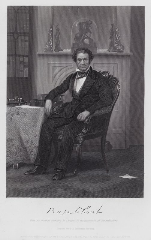 Rufus Choate (gravering) af Alonzo (after) Chappel