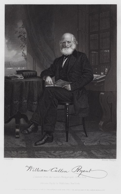 William Cullen Bryant (gravering) af Alonzo (after) Chappel