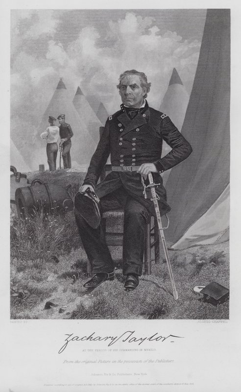 Zachary Taylor (gravering) af Alonzo (after) Chappel