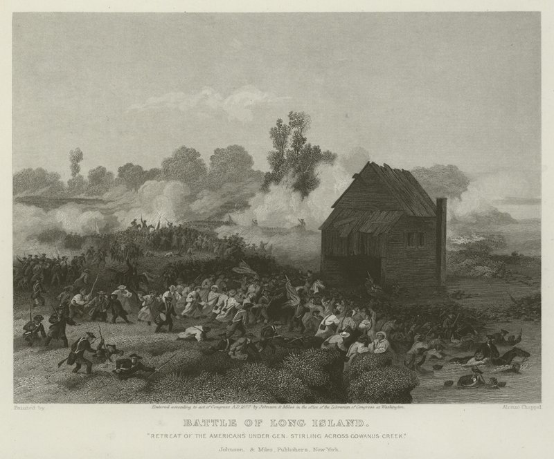 Slaget ved Long Island, 1776 af Alonzo Chappel