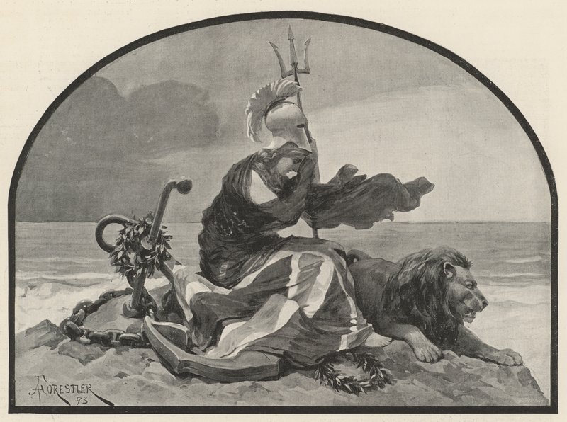 Britannia sørger af Amedee Forestier