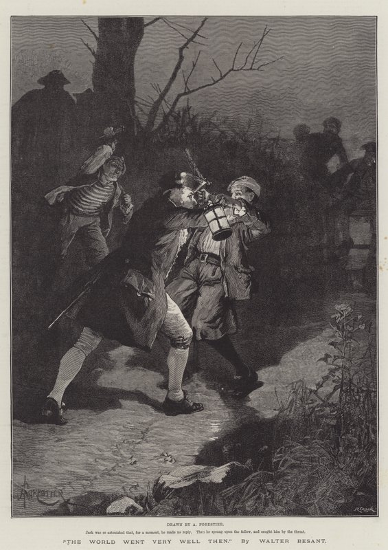 Verden gik meget godt dengang, af Walter Besant af Amedee Forestier
