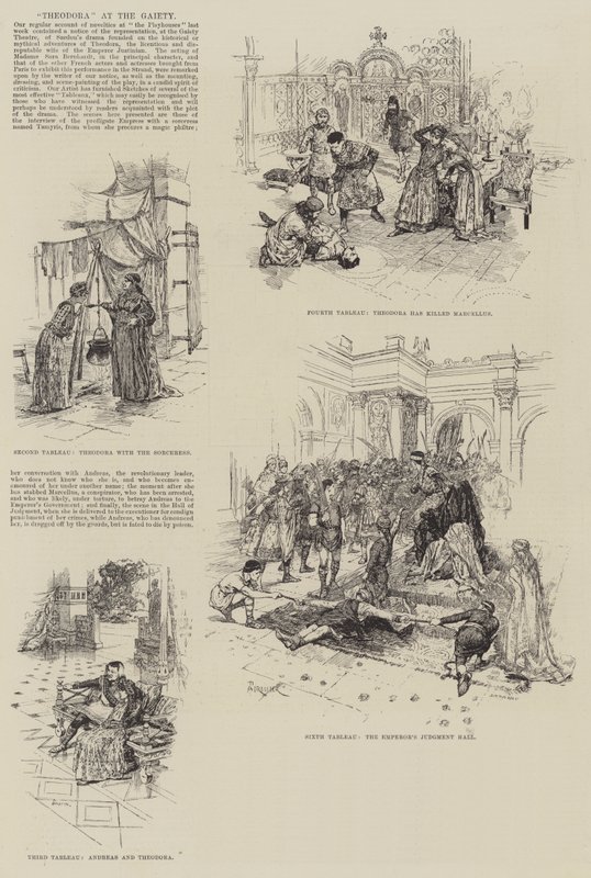 Theodora på Gaiety af Amedee Forestier