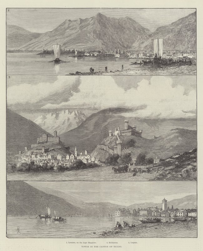 Byer i Kanton Ticino af Amedee Forestier
