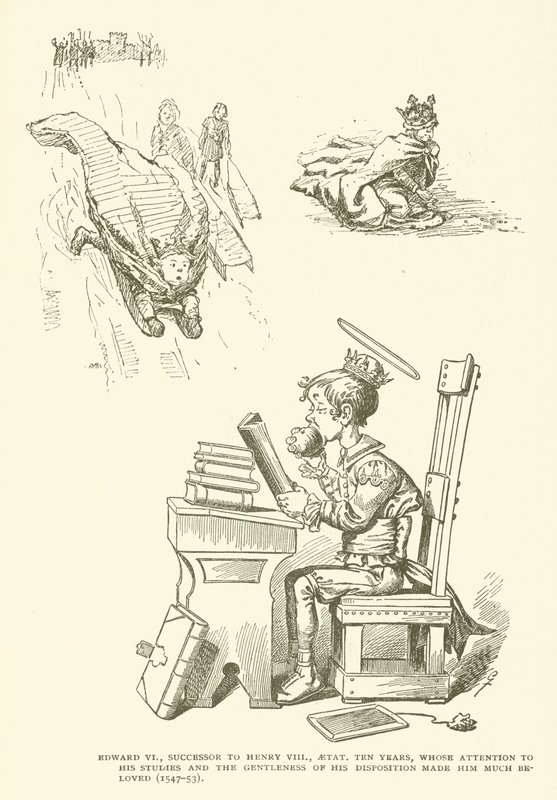 Edward VI, efterfølger til Henry VIII, var ti år gammel, hvis opmærksomhed på hans studier og mildheden i hans gemyt gjorde ham meget elsket (1547-53) af American School