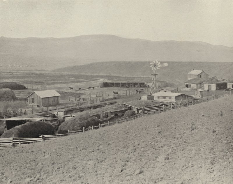 Montana Horse Ranch (s/h-billede) af American Photographer (after)