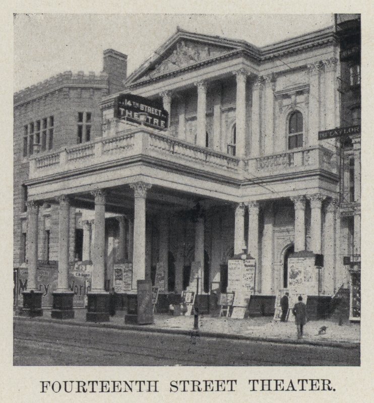 Fourteenth Street Theatre (s/h-billede) af American Photographer