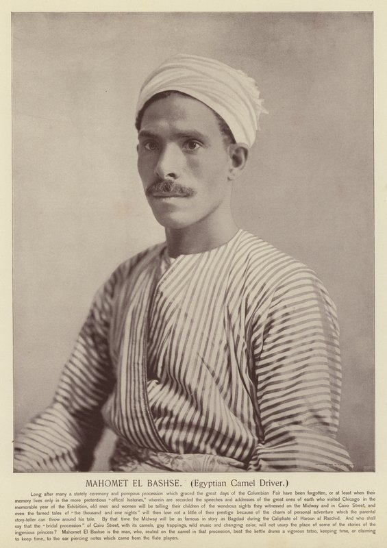 Mahomet El Bashse, egyptisk kamelfører af American Photographer