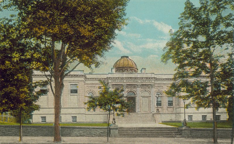 Poughkeepsie: Adriance Memorial Library (farvefoto) af American Photographer