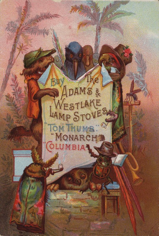 Dyr holder plakat. af American School