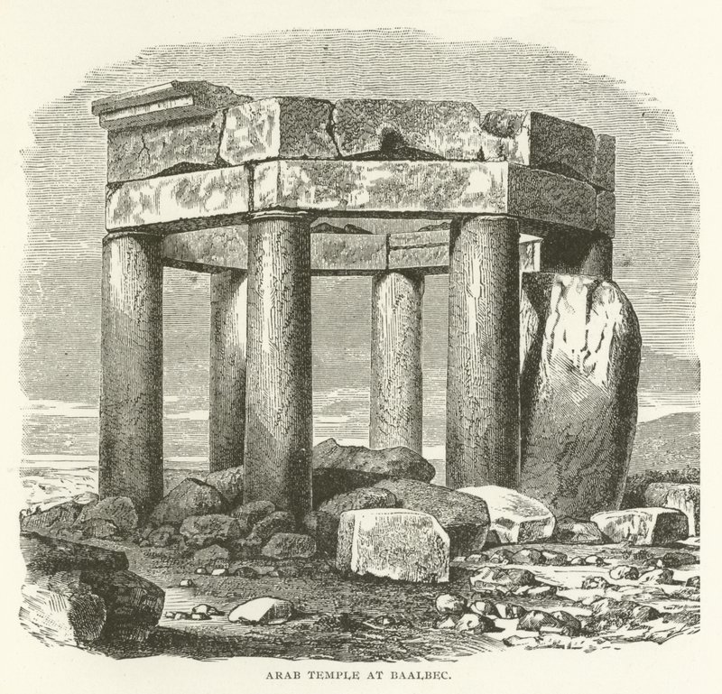 Arabisk tempel i Baalbec af American School