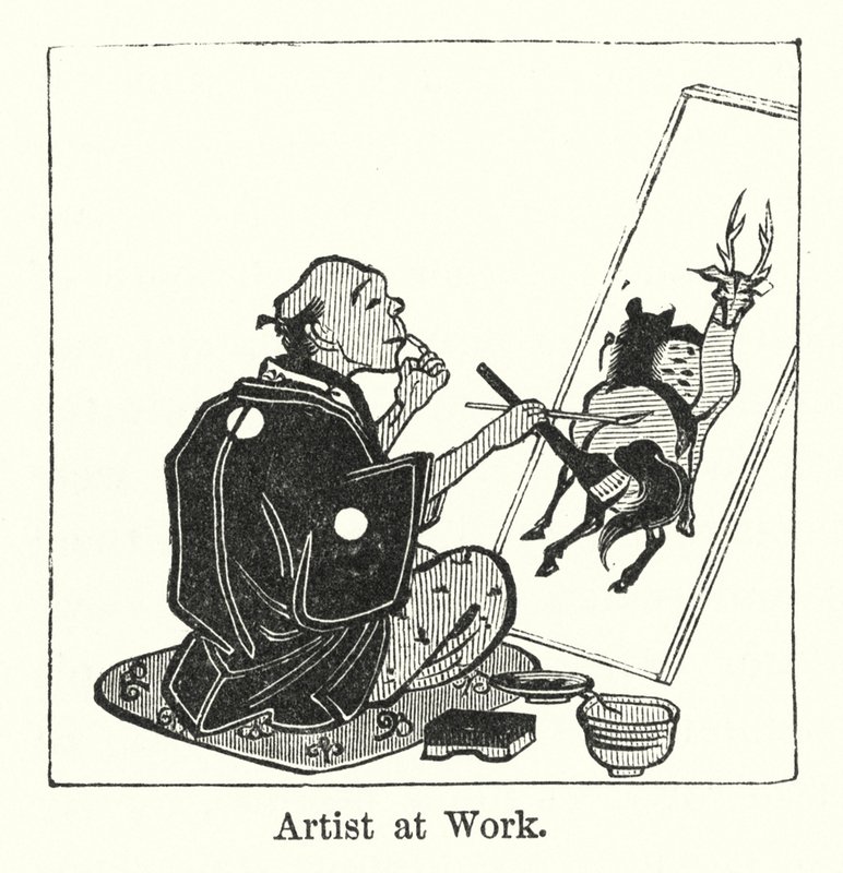 Artist at Work (gravering) af American School